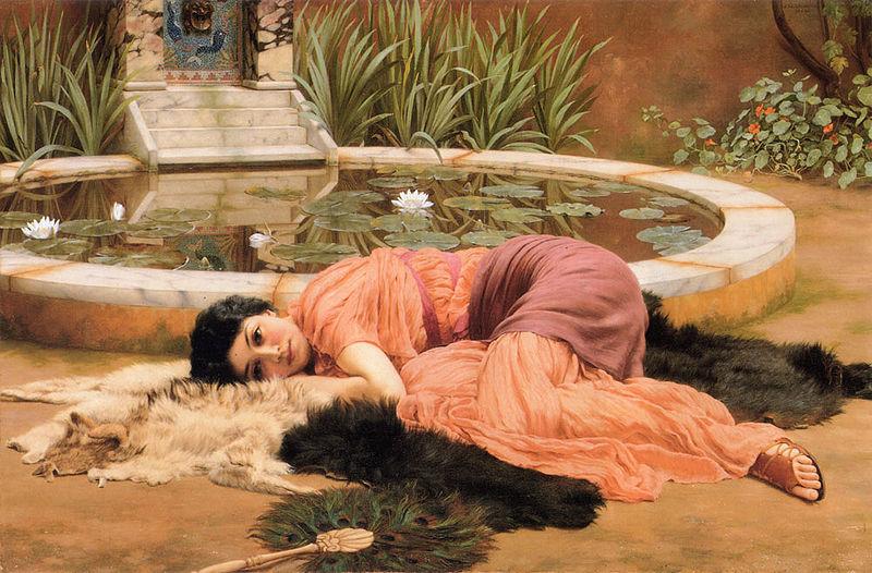 John William Godward Sweet Nothings by Godward